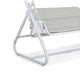 Diz Outdoor Hanging Double Swing Sofa Chair | White Powder Coated Steel
