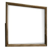 Rouk Dresser Mirror | Walnut Brown Solid Wood | Rectangular 45’’ Frame BM339408