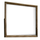 Rouk Dresser Mirror | Walnut Brown Solid Wood | Rectangular 45’’ Frame BM339408