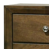 Rouk 24’’ 2 Drawer Nightstand | Transitional | Walnut Brown Solid Wood BM339409