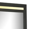 Yoki 41’’ Dresser Mirror | Modern Glam Black with Gold Acrylic Accents BM339412