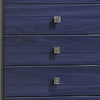Zara Tall Dresser Chest with 5 Drawers | Ash Gray & Indigo Blue Wood BM339418