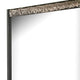 Zara 36x40’’ Dresser Mirror | Rectangular | Chrome Geo Molding | Ash Gray BM339420