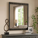 Zara 36x40’’ Dresser Mirror | Rectangular | Chrome Geo Molding | Ash Gray BM339420