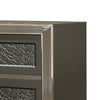 Levi Nightstand | 2 Leaf Molded Framed Drawers | Dark Gray BM339421