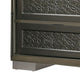 Levi Nightstand | 2 Leaf Molded Framed Drawers | Dark Gray BM339421