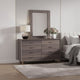 Stav Dresser Mirror w Rectangular Frame | Gray Brazilian Pine Wood