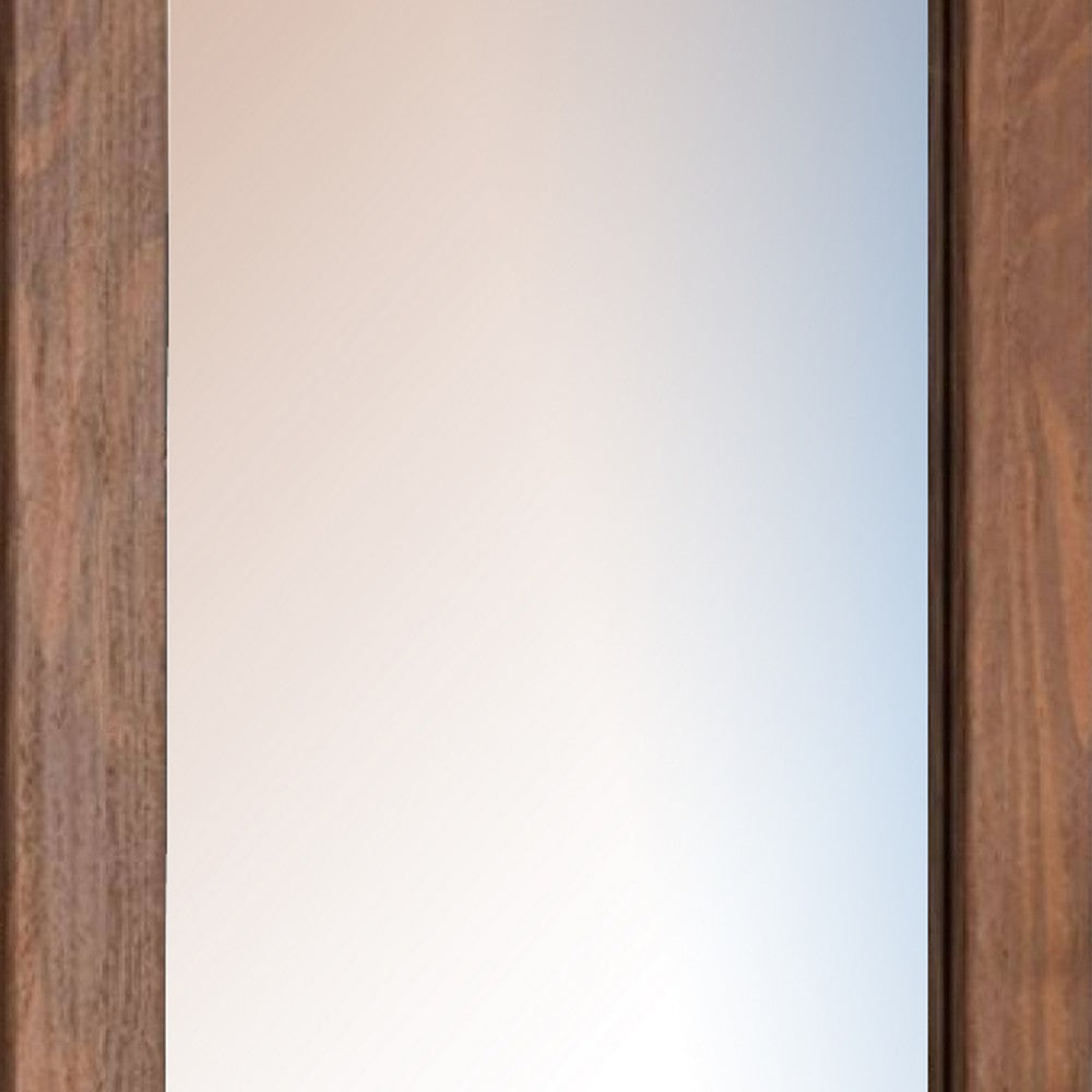 Stav Dresser Mirror | Rectangular Frame | Mahogany Brazilian Pine Wood BM339423
