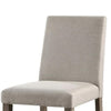 Genu Side Dining Chair Set of 2 | Rustic Gray Wood | Gray Fabric BM339425