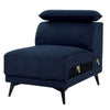 Panie Modular Armless Lounge Chair | Adjustable Headrest | Navy Blue Fabric BM339439