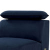 Panie Modular Armless Lounge Chair | Adjustable Headrest | Navy Blue Fabric BM339439