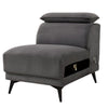 Panie Modular Armless Lounge Chair | Adjustable Headrest | Dark Gray Fabric BM339440