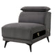 Panie Modular Armless Lounge Chair | Adjustable Headrest | Dark Gray Fabric BM339440