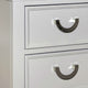 Roly Nightstand w 2 Drawers | Molded Details | Light Gray Solid Wood BM339445