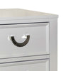 Roly Nightstand w 2 Drawers | Molded Details | Light Gray Solid Wood BM339445