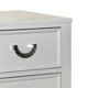 Roly Nightstand w 2 Drawers | Molded Details | Light Gray Solid Wood BM339445