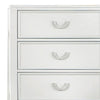 Kiki Tall Dresser Chest w 5 Drawers | Bracket Feet | White Solid Wood BM339446