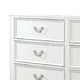 Kiki Wide Dresser w 6 Drawers | Bracket Feet | White Solid Wood BM339447