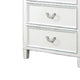 Kiki Wide Dresser w 6 Drawers | Bracket Feet | White Solid Wood BM339447