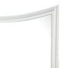 Kiki Dresser Mirror | Curved Crown Molded Details | White Solid Wood BM339448