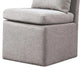 Ager Side Dining Chair w Caster Wheels | Light Gray Boucle Chenille BM339460