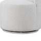 Ager Side Dining Swivel Chair | Curved Barrel Style | White Boucle Chenille