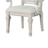 Miamy Dining Armchair Set of 2 | Solid Wood | Ivory Button Tufted Fabric