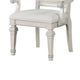 Miamy Dining Armchair Set of 2 | Solid Wood | Ivory Button Tufted Fabric