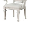 Miamy Dining Armchair Set of 2 | Solid Wood | Ivory Button Tufted Fabric BM339464