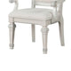 Miamy Dining Armchair Set of 2 | Solid Wood | Ivory Button Tufted Fabric BM339464