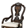 Naddy Dining Armchair Set of 2 | Ornate Corbels | Dark Brown Solid Wood BM339466