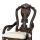 Naddy Dining Armchair Set of 2 | Ornate Corbels | Dark Brown Solid Wood BM339466