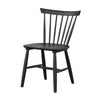 Baylee Side Dining Chair Set of 2 | Farmhouse Spindle Back | Black Wood BM339470