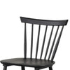 Baylee Side Dining Chair Set of 2 | Farmhouse Spindle Back | Black Wood BM339470