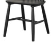 Baylee Side Dining Chair Set of 2 | Farmhouse Spindle Back | Black Wood BM339470