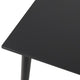 Baylee Rectangular Dining Table | Straight Legs | 60’’ Black Wood Top BM339471