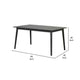 Baylee Rectangular Dining Table | Straight Legs | 60’’ Black Wood Top BM339471