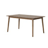 Baylee Rectangular Dining Table | Straight Legs | 60" Walnut Wood