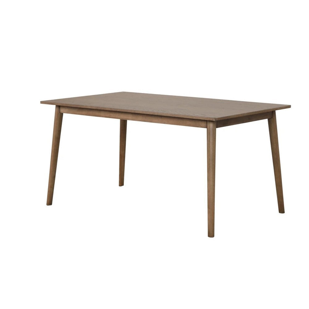 Baylee Rectangular Dining Table | Straight Legs | 60" Walnut Wood