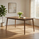 Baylee Rectangular Dining Table | Straight Legs | 60" Walnut Wood