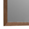 Roma Dresser Mirror | 39’’ Rectangular Frame | Walnut Brown Solid Wood BM339474