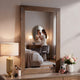 Roma Dresser Mirror | 39" Rectangular Frame | Walnut Brown Solid Wood