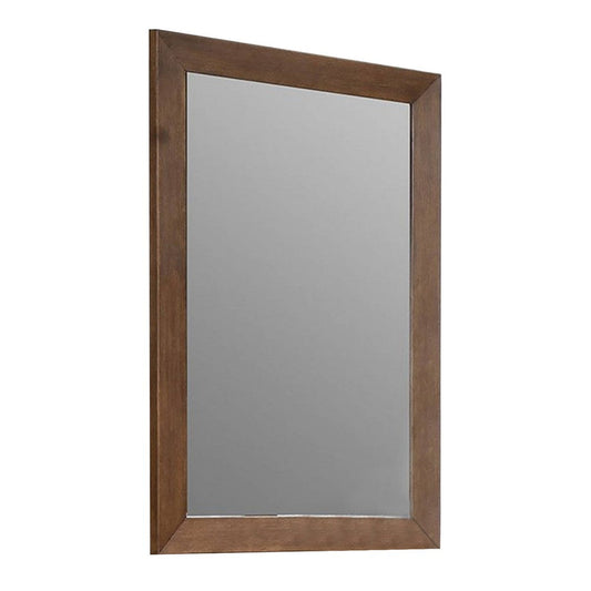 Roma Dresser Mirror | 39" Rectangular Frame | Walnut Brown Solid Wood
