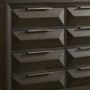 Fema Wide Dresser | 8 Beveled Drawers | Nickel Handles | Espresso Brown BM339479