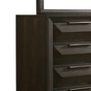 Fema Wide Dresser | 8 Beveled Drawers | Nickel Handles | Espresso Brown BM339479