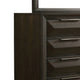 Fema Wide Dresser | 8 Beveled Drawers | Nickel Handles | Espresso Brown BM339479