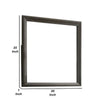 Fema Dresser Mirror | 35’’ Bevel Edge Frame | Brown Wood BM339481