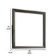 Fema Dresser Mirror | 35’’ Bevel Edge Frame | Brown Wood BM339481