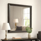 Fema Dresser Mirror | 35" Bevel Edge Frame | Brown Wood