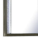 Levi Dresser Mirror | 38’’ | Leaf Pattern Molding w LED | Dark Gray Wood BM339487